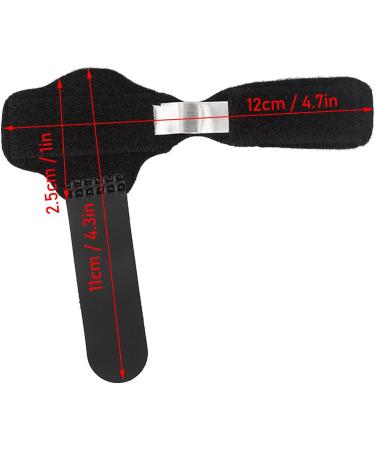 Hammer Toe Corrector Splint for Children & Adults - Aluminum Plate Stabilizer (Black) - Buy Online on GoSupps.com