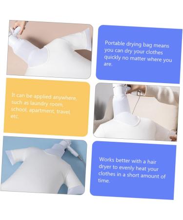 Uonlytech Drying Bag Heated Clothing Portable Hair Dryer Foldable Blow Dryer Portable Wash Bag Drying Bag for Coat Foldable Dryer Bag Hairdryer Attachment Lightweight Dryer Bag Polyester Set - Buy Online on GoSupps.com