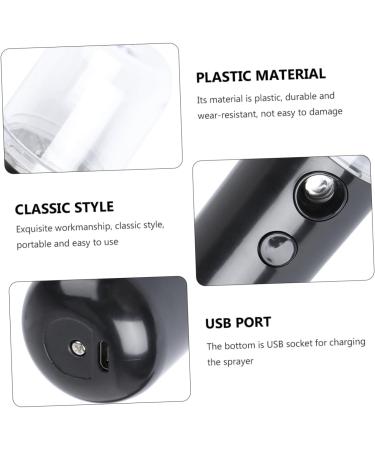 FOYTOKI 1pc Portable Humidifier Mist Sprayer Spray Humidifier Beauty Tool Face Steamer Creative Humidifier Face Humidifier Beauty Sprayer Skin Moistener Women Humidifier Plastic Humidifier 14.5X4CM Black - Buy Online on GoSupps.com