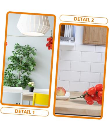 TOPPERFUN 2pcs Simulated Fruit Skewers Foam Fake Fruit Props Ornament Home Decor Models Lychee Fruit Home Supplies Fruit Photography Props Party Decor Tomato Longan Red Plastic - Buy Online on GoSupps.com