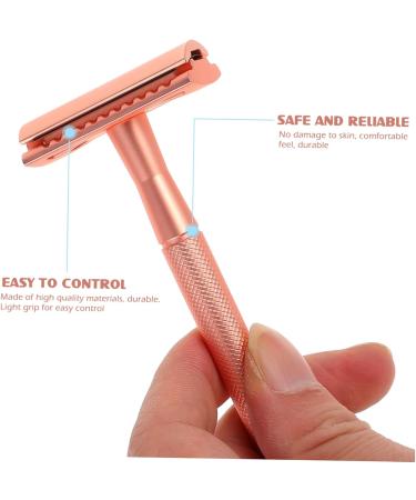 Frcolor 5 Manual Lady Razor - Women's Double-Edged Shaver with Zinc Alloy Head | Wet & Old-Fashioned Design for Smooth Shaving - Buy Online on GoSupps.com