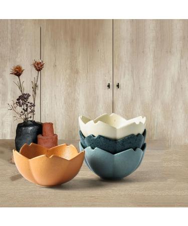 Fruit Bowl Snack Containers Soy Sauce Set Flower Shape Ceramic Appetizer Plate Dipping Bowl Mini Condiment Bowl Soy Sauce Vinegar Snack Salad Olive Oil Breakfast Bowls (Color : D) (E) - Buy Online on GoSupps.com