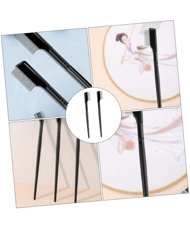 FOMIYES Eyebrow Comb Set - 2pcs Stainless Steel Eyebrow Brush & Applicator for Lash Extensions & Makeup - Buy Online on GoSupps.com