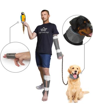 Medical Splint Roll - 3 Piece Finger Splint for Neck Leg Knee Foot Wrist Hand & Arm Injuries - Gray - International Shipping - Buy Online on GoSupps.com