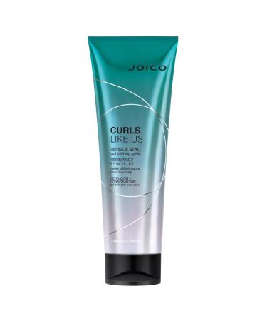 Joico Curls Like Us Define & Seal Curl Defining Gelee | For Curly Hair | Reduce Frizz | Medium Hold | Heat Protection up to 450 F | With Moringa Seed & Algae Oil | 8.5 Fl Oz