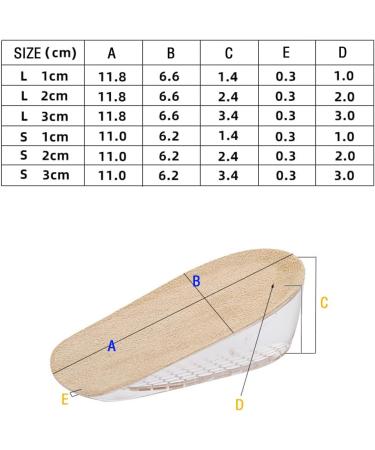 1cm Gel Height Increase Insoles - Invisible Shoe Lifts for Men and Women - Soft & Shock Absorbing Heel Lift Cushion - Beige - EU 35-36/US W5-6 - Buy Online on GoSupps.com