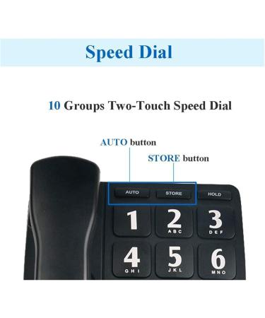 Big Button Landline Phones for Seniors Perfect for Low Vision and Hearing Impaired Aids with Loud Handsfree Speakerpho - Buy Online on GoSupps.com