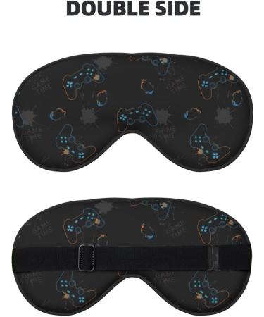 Buy Game Time Print Sleep Eye Mask - Soft Eye Cover & Blindfold for Travel & Night Sleeping | International Shipping Available - Buy Online on GoSupps.com