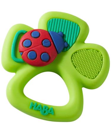 HABA Lucky Shamrock Silicone Teether and Clutching Toy