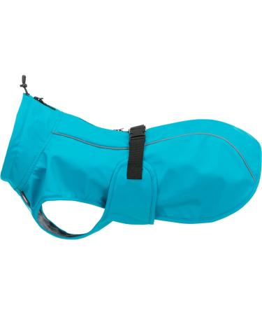 Trixie Vimy Dog Raincoat L - Turquoise Waterproof Jacket with Reflective Elements Adjustable & Comfortable 50 cm - Buy Online on GoSupps.com