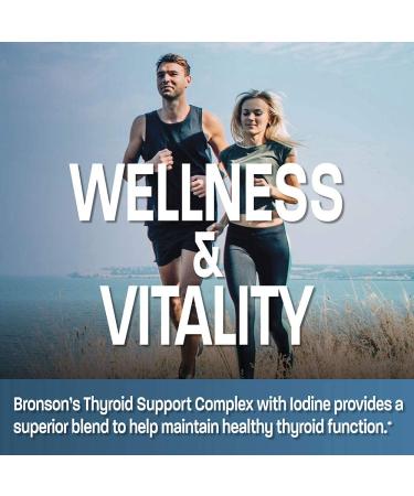 Thyroid Support Complex with Iodine - Promotes Healthy Thyroid Function, Immune System, Energy, Hormone Levels & Metabolism - 180 Capsules - Buy Online on GoSupps.com