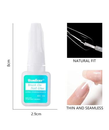 3 Pieces of Extra Strong Nail Tip Glue - 10g Professional Tipper Glue for Nail Extensions - Buy Online on GoSupps.com