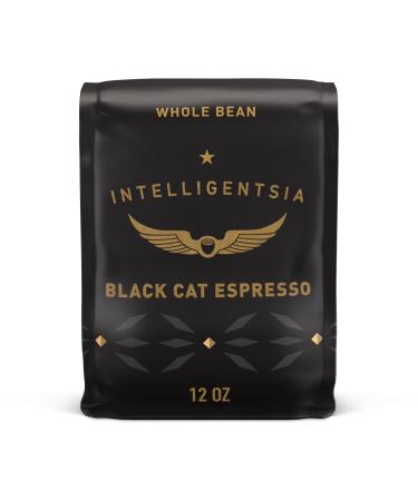 Intelligentsia Coffee, Medium Roast Whole Bean Coffee - Black Cat Espresso 12 Ounce Bag with Flavor Notes of Stone Fruit, Dark Sugars and Dark Chocolate, Packaging May Vary Black Cat Classic Espresso, WB