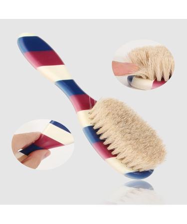 Buy Professional Barber Straight Edge Razor & Fade Brush Set | 5 Blades for Close Shaving & Hair Cutting | Red/White/Blue - Buy Online on GoSupps.com