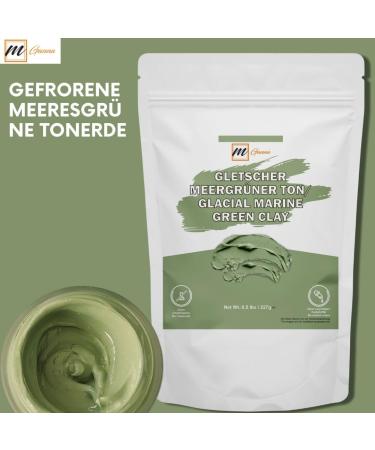  mGanna Glazial Marine 100% Natural Green Clay Powder for face masks creams body wraps gentle scrubs and exfoliants skin firming and soap making 0.22 lbs / 100 - Buy Online on GoSupps.com