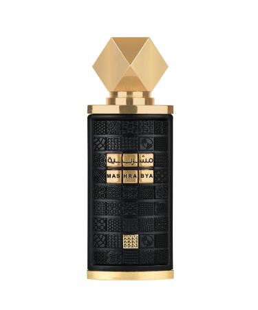 Lattafa Mashrabya for Unisex Eau de Parfum Spray 3.4 Ounce / 100 ml Oriental Spicy Wood Vanilla Sweet 3.4 Fl Oz (Pack of 1)