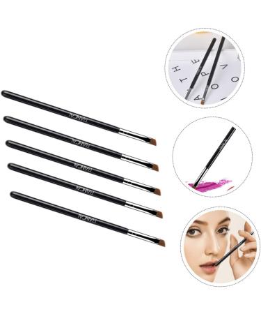 5pcs Makeup Brush Cosmetic Brush Makeup Eyeliner Brush Eyebrow Brush Flat Brush Make up Girl - Buy Online on GoSupps.com