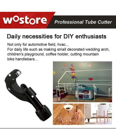 Wostore Tubing Cutter Pipe Cutting Copper Plastic Aluminum Brass and Stainless Steel 1/8"-1-5/8" (3-35mm) Tube Cutter - Buy Online on GoSupps.com