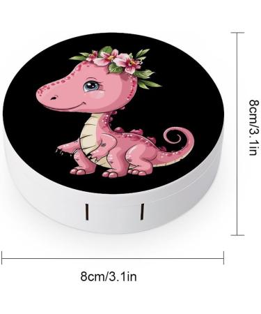 Dinosaur Contact Lens Case with Mirror | Cute & Portable Travel Kit for Eye Care - Buy Online on GoSupps.com