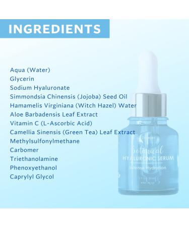 Zone 365 Hyaluronic Acid Serum with Vitamin C & E - Intense Moisture & Hydration for Face â€“ 1 fl oz - Buy Online on GoSupps.com