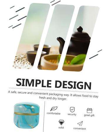 CYYHGD 2pcs Loose Powder Storage Box Dusting Powder Gift Tin Decorative Flower Tea Jar Tea Stash Candy Tin Puff Candy Decor Loose Powder Storage Jar Blue and White Porcelain Tinplate Food - Buy Online on GoSupps.com