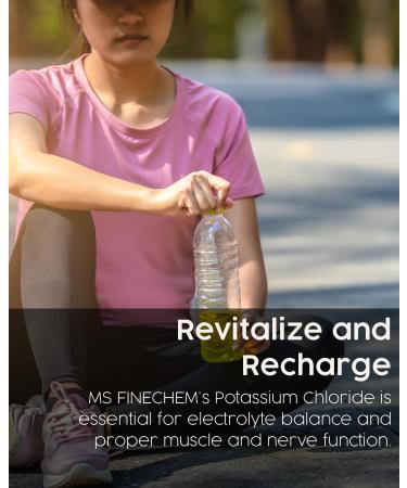 Potassium Chloride Powder - 500 gram - 1.1 lb - Potassium Supplement Powder Potassium Chloride Salt Substitute Potassium Salt - Gluten Free 200mg per Serving - Buy Online on GoSupps.com