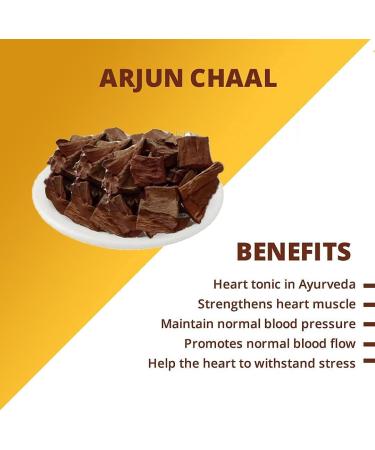Arjun Ki Chaal (500 g) | Arjun Chaal | Arjun Bark | Terminalia Arjuna Dry - Buy Online on GoSupps.com