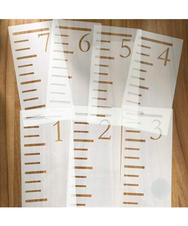 SUPVOX Growth Chart Stencil Child Height Chart Height Measuring Ruler Template 7pcs 7 Feet - Buy Online on GoSupps.com