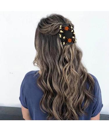 3 PCS Magic Beads Hair Comb - Multifunctional Elastic Double Clips for Women - Buy Online on GoSupps.com