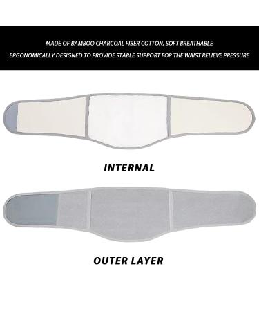 Coacom Light Gray Back Support Belt - Breathable Lumbar Support & Warm Back Ribbon for Optimal Comfort - Buy Online on GoSupps.com