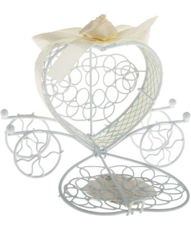 Lodokdre Metal Carriage Gift Box Gift Box Decoration - champagne + white - Buy Online on GoSupps.com