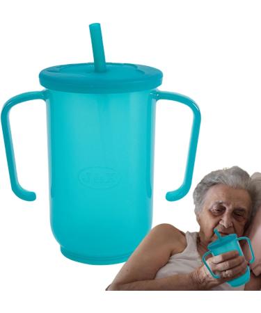 FOUNCY Sip Cups for Adults - Spill Resistant Drinking Cup | Easy to Grasp Dishwasher Safe Sippy Cup for Disabled Hospital Patients Convalescent Liquid Feeding Elderly - Buy Online on GoSupps.com