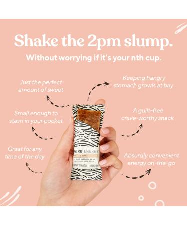 Verb Vanilla Latte Caffeinated Energy Bars - Low Sugar & Delicious 90-Calorie Nutrition Bars - Vegan & Gluten-Free - Pack of 12 - Buy Online on GoSupps.com