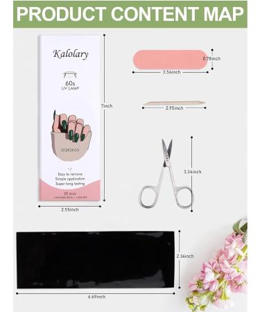 Kalolary Gel Nail Polish Strips Nail Gel Art Sticker Waterproof Full Nail Wraps Decal Sets with Scissors Nail File and Stick for Women Girls Nail Art Decor (UV/LED Lamp Required)-3 - Buy Online on GoSupps.com