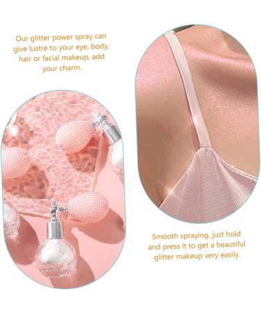 POPETPOP High Gloss Dusting Hair Glitter Makeup Shimmer Spray Makeup Glitter Miss Fragrance Pearlescent 7.5x7cm Pink - Buy Online on GoSupps.com