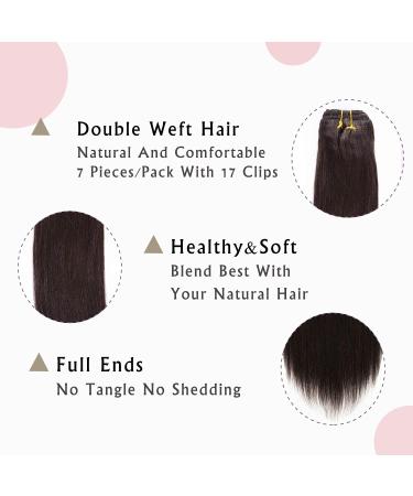 Anrosa Yaki Hair Clip in Yaki Hair Extensions Clip in Human Hair Yaki Hair Clip in Extensions for African American Yaki Straight Clip ins Natural Hair Thick Volume Natural Black 1B 10 inch 120 Gram 25.40 cm natural black - Buy Online on GoSupps.com