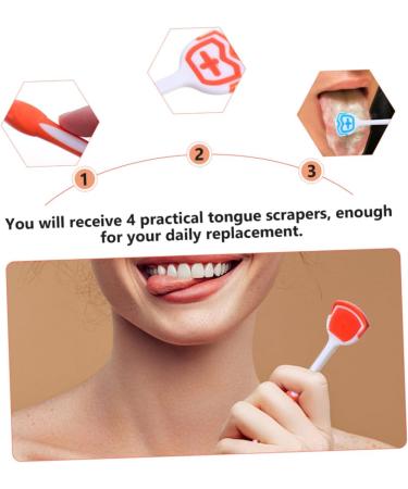 Ultechnov 8 STK Tongue Cleaning Brush Set - Reusable Adult Nano Toothbrush & Tongue Scraper in 2 Colors (19.5x3x0.6cm) for Optimal Oral Hygiene - Buy Online on GoSupps.com