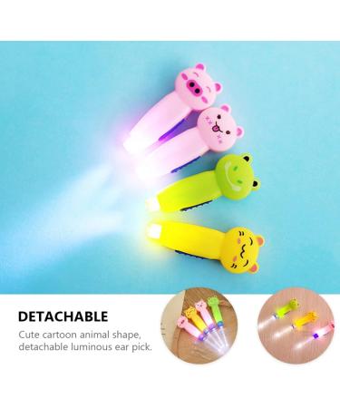 Cartoon Earpicks Set - 24 Lighted Ear Cleaning Spoons for Earwax Removal - Assorted Colors - 10.5X2.5X1CM - Buy Online on GoSupps.com