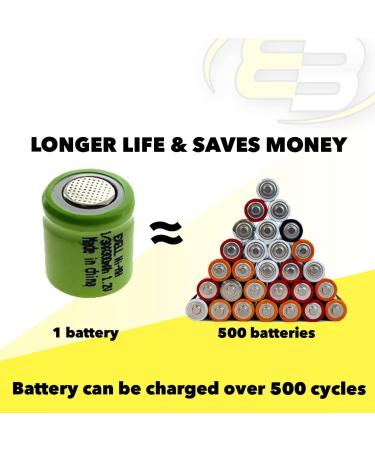 Buy 2pc Rechargeable 1.2V 300mAh NiMH Batteries for Sizzlers & More - Perfect for Night Riding Mantis Matchbox Hotline Trains & Chopcycles - International Shipping Available - Buy Online on GoSupps.com
