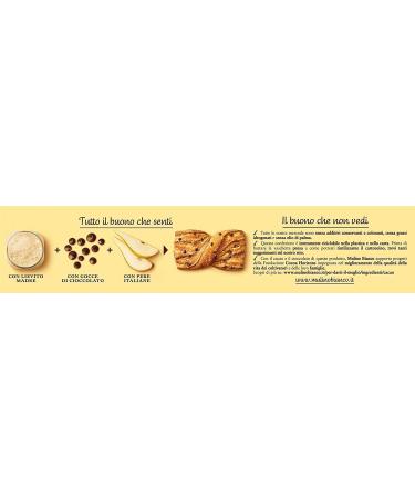 Mulino Bianco Nastrine Cioccolato Set of 6 cakes with a delicate taste of pear sweet snack for between 240 g - Buy Online on GoSupps.com