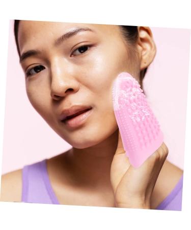 Beavorty Cleansing Massage Finger Cots Silicone Facial Face Exfoliator Facial Scrubber for face Facial Cleaning Brush Face Cleansing Tool Skin Care Brush Miss Silica Gel Household Pink 11.8X10CM - Buy Online on GoSupps.com