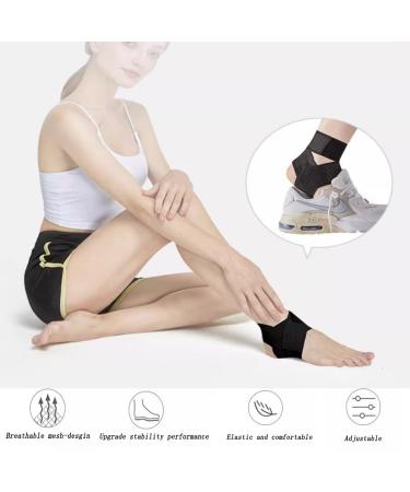 NELLHOMY Sport Ankle Brace for Men/Women(2 Pack) Adjustable Ankle Support Ankle Support for Plantar Fasciitis Relief Ankle Brace/Wrap for Sprained Ankle Achilles Tendon Recovery Sports(Black XL) X-Large Black - Buy Online on GoSupps.com