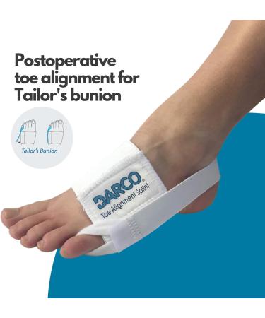 Darco Low Profile Toe Brace - One Size White | Comfort & Support for Fast Recovery | International Shipping Available - Buy Online on GoSupps.com