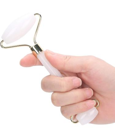 Verdant Touch White Jade Anti-Aging Facial Roller Ergonomic Massager for Youthful Skin Care - Buy Online on GoSupps.com