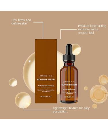 S rum Concentr Anti-Taches Visage Serum Vitamine C - Enrichi en Vitamine C + B + E Skin Care Cor enne les Teints Ternes - Contour Des Yeux Anti-Rides et Anti-Cernes Serum Hydratant Visage - 30 ml - Buy Online on GoSupps.com