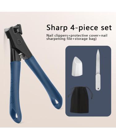 Nail Clippers - 4 Set Include Nail Clippers | Protective | Nail File | Storage Bag | Toenail Clippers | Toenail Cutter and Fingernail Clipper Set | Stainless Steel Curved Edge Cutter Trimme - Buy Online on GoSupps.com