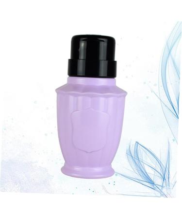 Housoutil Travel Pump Bottle Alcohol Dispenser Bottle Nail Remover Bottle Press Pump Bottle Travel Dispenser Push down Liquid Dispenser Empty Purple Nail Polish Cosmetic medium Purple - Buy Online on GoSupps.com