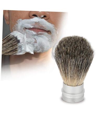 Housoutil Badger Hair Jagger Shaving Brush for Men - Portable Neck & Foam Cleansing Brush in Orange Hair Bow - Ideal Hairdressing Tool - Buy Online on GoSupps.com