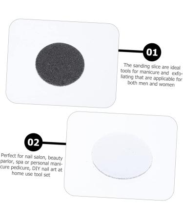 minkissy 1 Frosted Sheet Eletric Replacement Sandpaper Discs Sanding Disc Pads Gel Nail Art Polish Manicure Polishing Accessories Electric Crystal Volcano Grinding 2.5x2.5cm Black - Buy Online on GoSupps.com