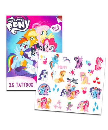 Savvi Disney Temporary Tattoos for Kids - My Little Pony | Fun and Safe Tattoos for Children - Buy Online on GoSupps.com